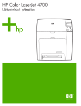 HP Color LaserJet 4700 Printer series Používateľská príručka