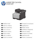 HP LaserJet Pro CM1415 Color Multifunction Printer series Návod na inštaláciu