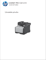 HP LaserJet Pro CM1415 Color Multifunction Printer series Používateľská príručka