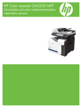 HP Color LaserJet CM3530 Multifunction Printer series Používateľská príručka