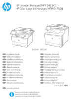 HP LaserJet Managed MFP E42540 series Návod na inštaláciu