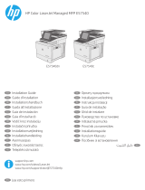 HP Color LaserJet Managed MFP E57540 series Návod na inštaláciu