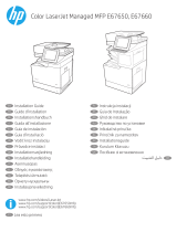 HP Color LaserJet Managed MFP E67660 series Návod na inštaláciu