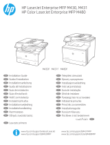 HP Color LaserJet Enterprise MFP M480 series Návod na inštaláciu