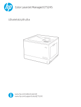 HP Color LaserJet Managed E75245 Printer series Používateľská príručka