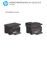 HP LaserJet Pro M1217nfw Multifunction Printer series Používateľská príručka