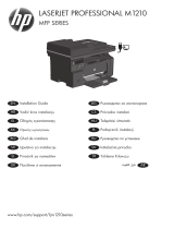 HP LaserJet Pro M1217nfw Multifunction Printer series Návod na inštaláciu