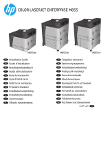 HP Color LaserJet Enterprise M855 Printer series Návod na inštaláciu