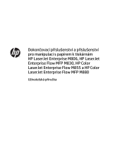 HP Color LaserJet Enterprise M855 Printer series Používateľská príručka