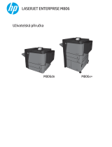 HP LaserJet Enterprise M806 Printer series Používateľská príručka