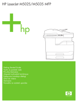 HP LaserJet M5035 Multifunction Printer series Stručná príručka spustenia