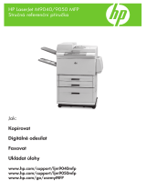 HP LaserJet M9040/M9050 Multifunction Printer series referenčná príručka