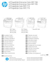 HP PageWide Color MFP 774 Printer series Návod na inštaláciu