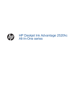 HP Deskjet Ink Advantage 2520hc All-in-One Printer series Návod na obsluhu