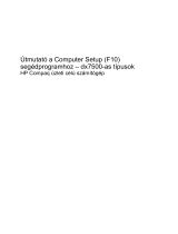 HP COMPAQ DX7500 SMALL FORM FACTOR PC Užívateľská príručka