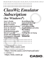 Casio ClassWiz Emulator Subscription Užívateľská príručka