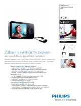Philips SA5245BT/02 Product Datasheet