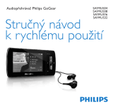 Philips SA1MUS08K/02 Stručná príručka spustenia