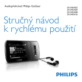 Philips SA1ARA08K/02 Stručná príručka spustenia