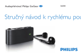 Philips SA018102B/02 Stručná príručka spustenia