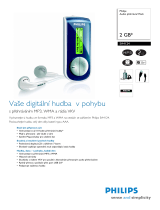 Philips SA4124/02 Product Datasheet