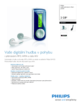 Philips SA4125/02 Product Datasheet