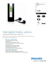 Philips SA2225/02 Product Datasheet