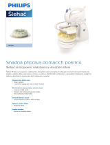 Philips HR1568/03 Product Datasheet