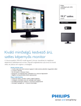 Philips 190VW9FB/62 Product Datasheet