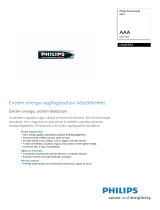 Philips LR03EP2A/10 Product Datasheet