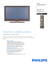 Philips 42PFL7562D/10 Product Datasheet