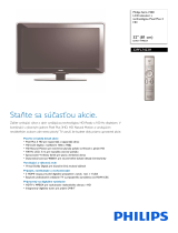 Philips 32PFL7423H/10 Product Datasheet