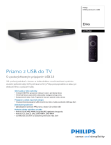 Philips DVP3260/12 Product Datasheet