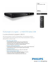 Philips DVP3350/12 Product Datasheet