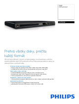 Philips DVP3520/12 Product Datasheet