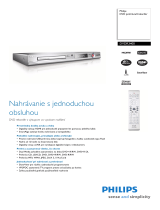 Philips DVDR3400/58 Product Datasheet