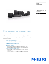 Philips HTS3020/12 Product Datasheet