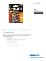 Philips LR6PB5A/10 Product Datasheet