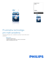 Philips CR2016V/01B Product Datasheet