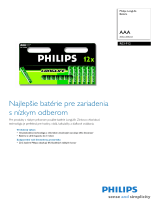 Philips R03-P12/01C Product Datasheet