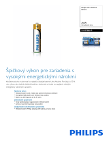 Philips LR03E8BHP/10 Product Datasheet