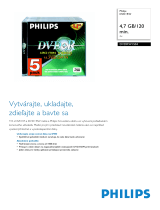 Philips DVDRW1S04/600 Product Datasheet
