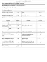 Whirlpool ARG 18081 Product Information Sheet