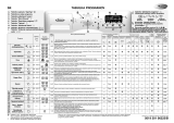 Whirlpool AQUASTEAM 9700 WP Program Chart