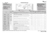 Whirlpool AWE 6377 Program Chart