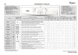 Whirlpool AWO/D 1100 Program Chart