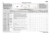 Whirlpool AWO/D 1200 COMFORT Program Chart