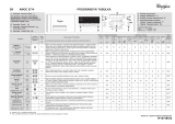 Whirlpool AWOC 0714 Program Chart