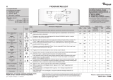 Whirlpool AWE 2550 Program Chart