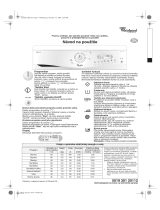 Whirlpool AWG 876/D Program Chart